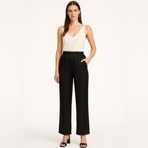 Nicholas 100% Silk Black Pants | Size 4